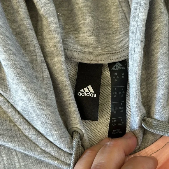 Girls Adidas cropped hoodie - Picture 2 of 4